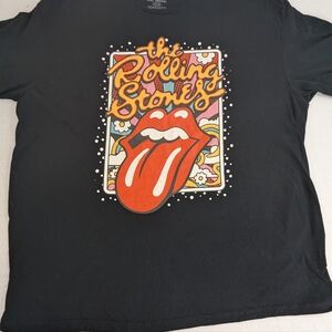 the Rolling Stones Black Tee Shirt Top XXL